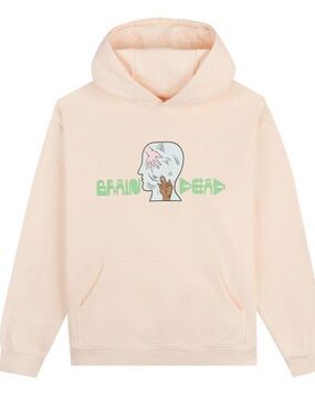 BRAIN DEAD Hoodie Cream